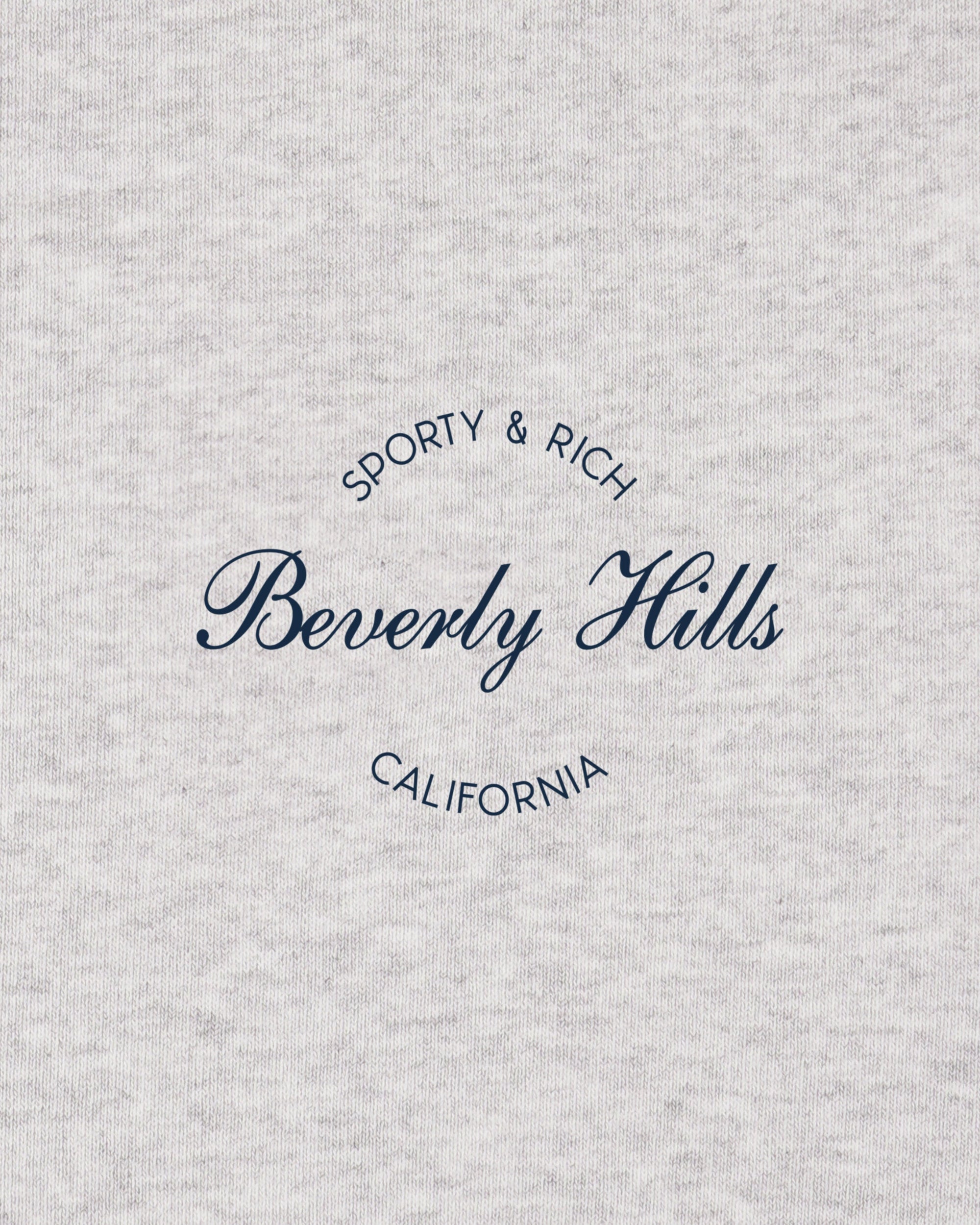 Short disco Beverly Script - Gris chiné/Bleu marine
