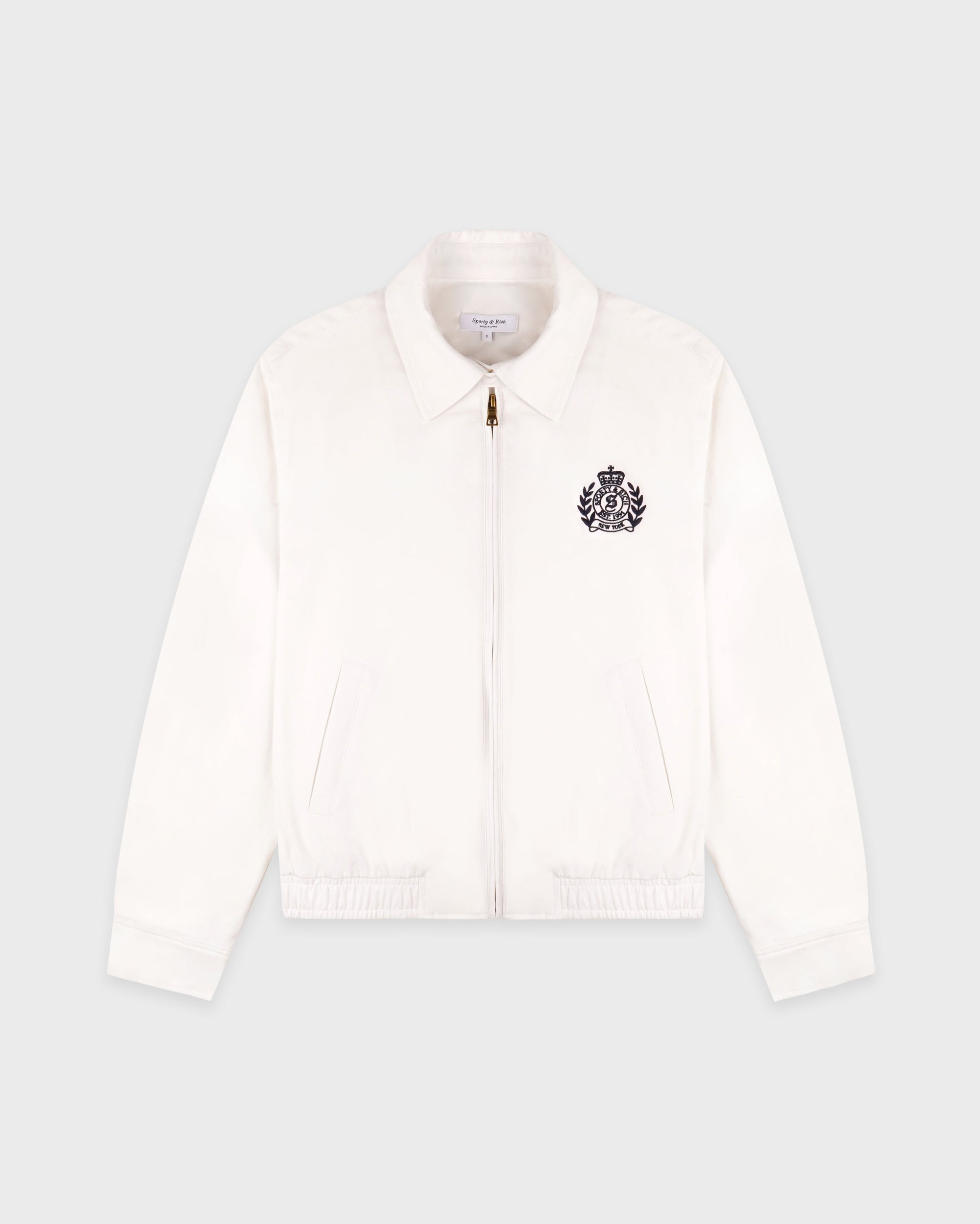 Veste « Prep » NY Crest - Écru/Bleu marine