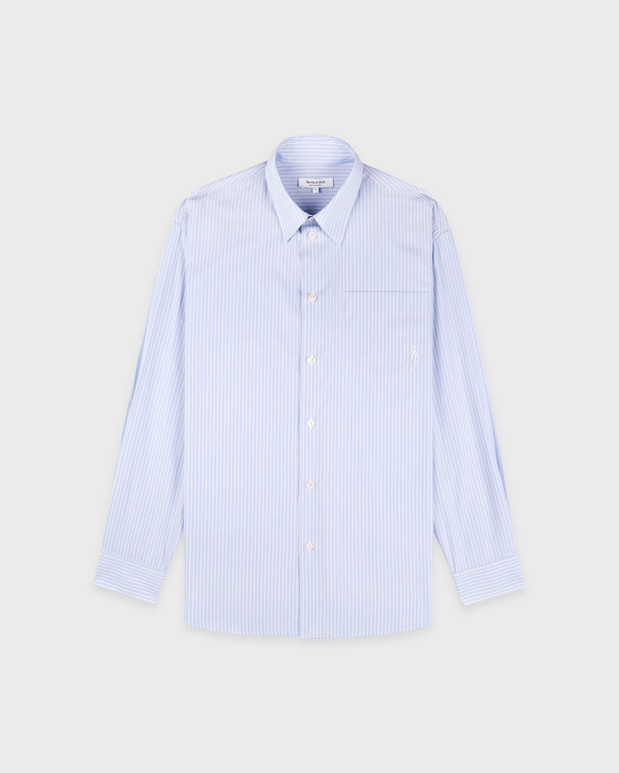Chemise oversize SRC - Rayures bleues