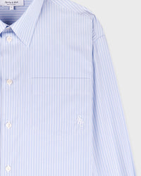 Chemise oversize SRC - Rayures bleues