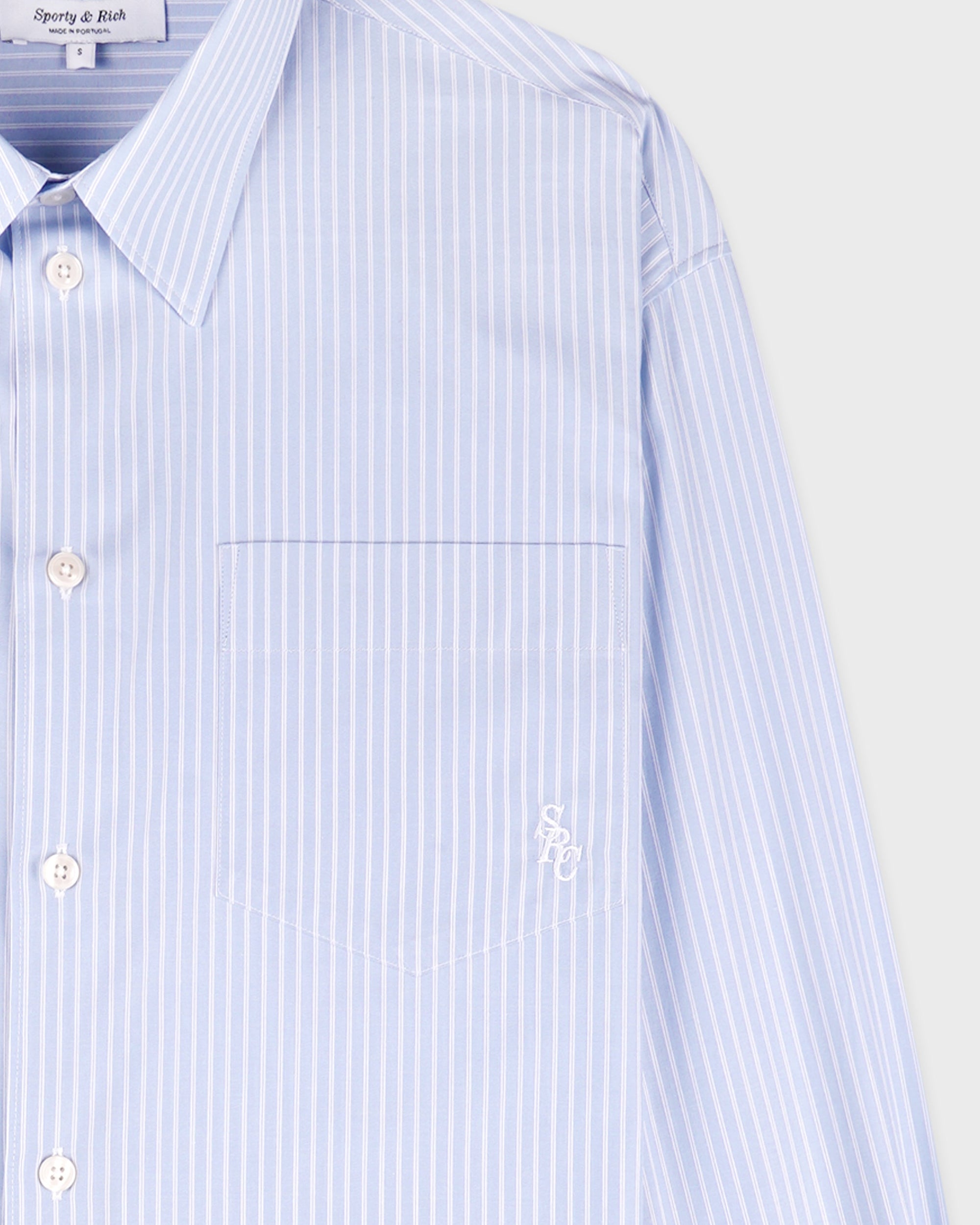 Chemise oversize SRC - Rayures bleues