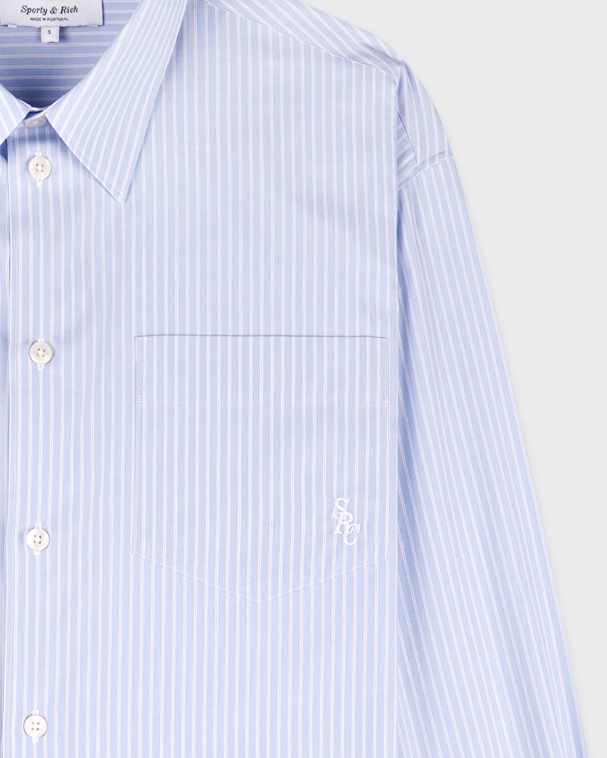 Chemise oversize SRC - Rayures bleues