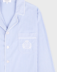 Chemise de pyjama NY Crest - Rayures bleues