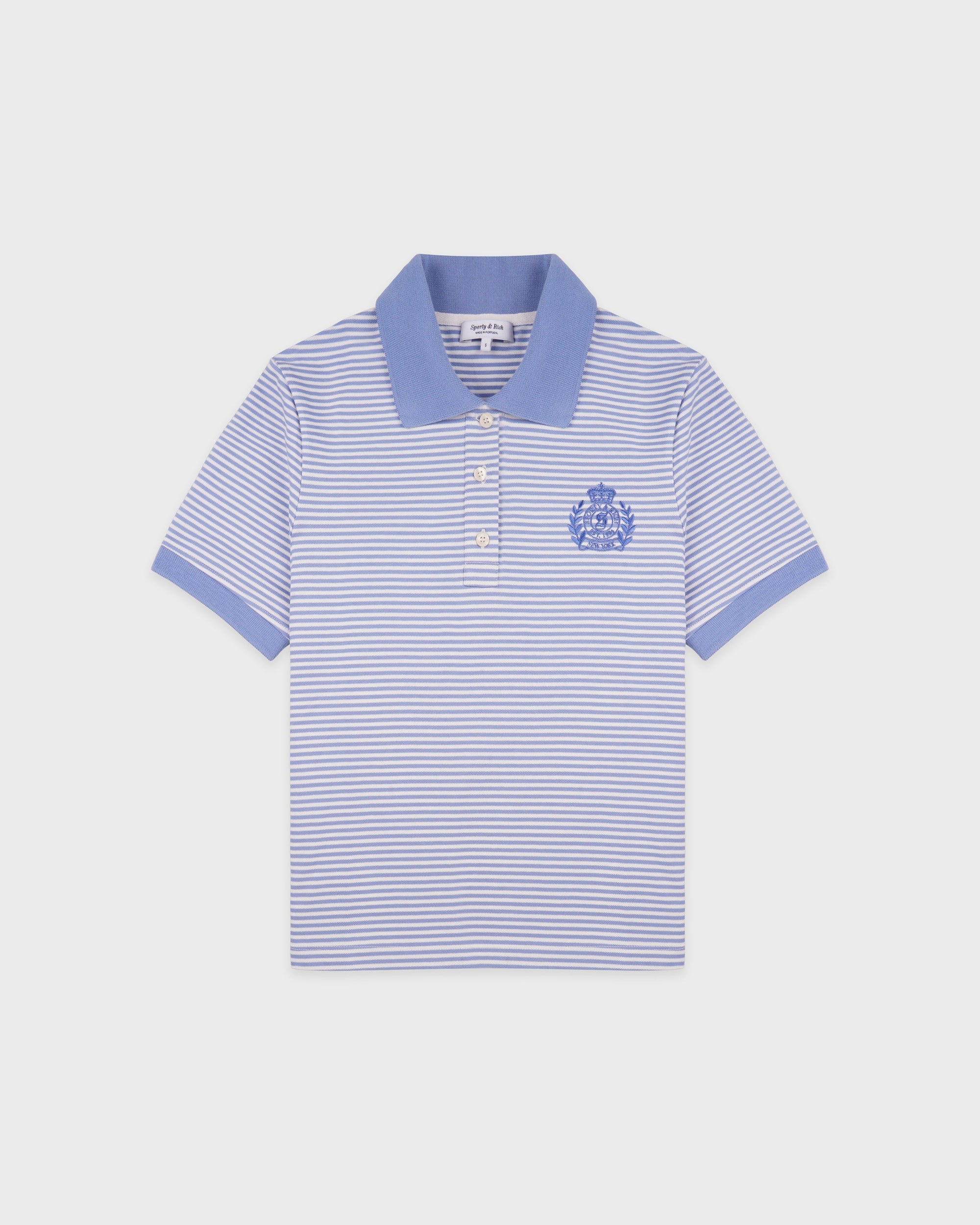 Polo NY Crest Prep - Rayures bleu pervenche