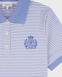 Polo NY Crest Prep - Rayures bleu pervenche