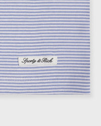 Short « House » avec logo Signature - Rayures pervenche