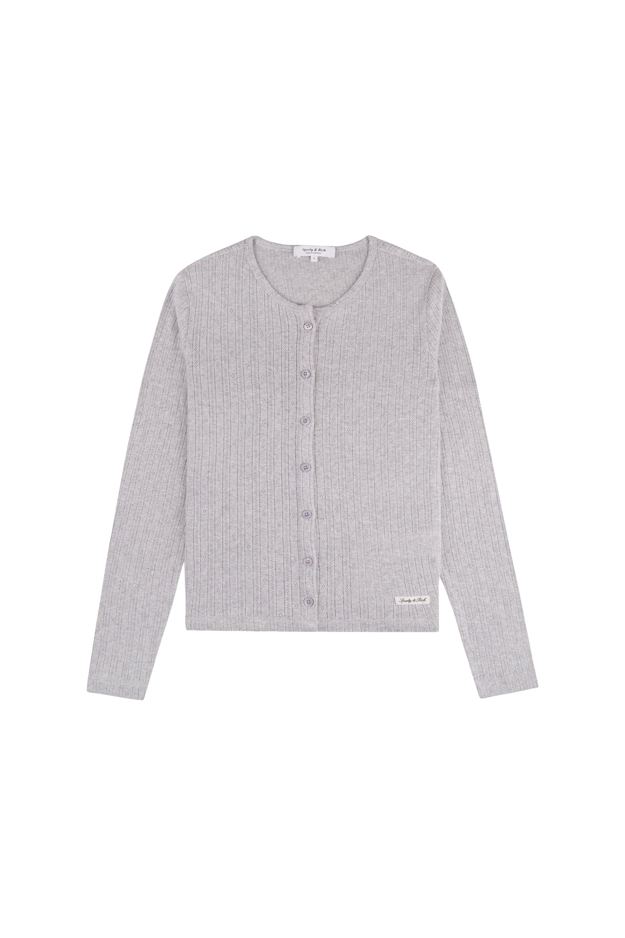 Cardigan à logo emblématique - Gris Chiné