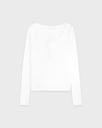 Cardigan en pointelle avec logo emblématique - Blanc