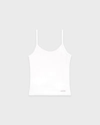 Débardeur Pointelle Signature Logo - Blanc