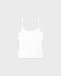 Débardeur Pointelle Signature Logo - Blanc