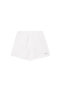 Short à logo Signature - Blanc