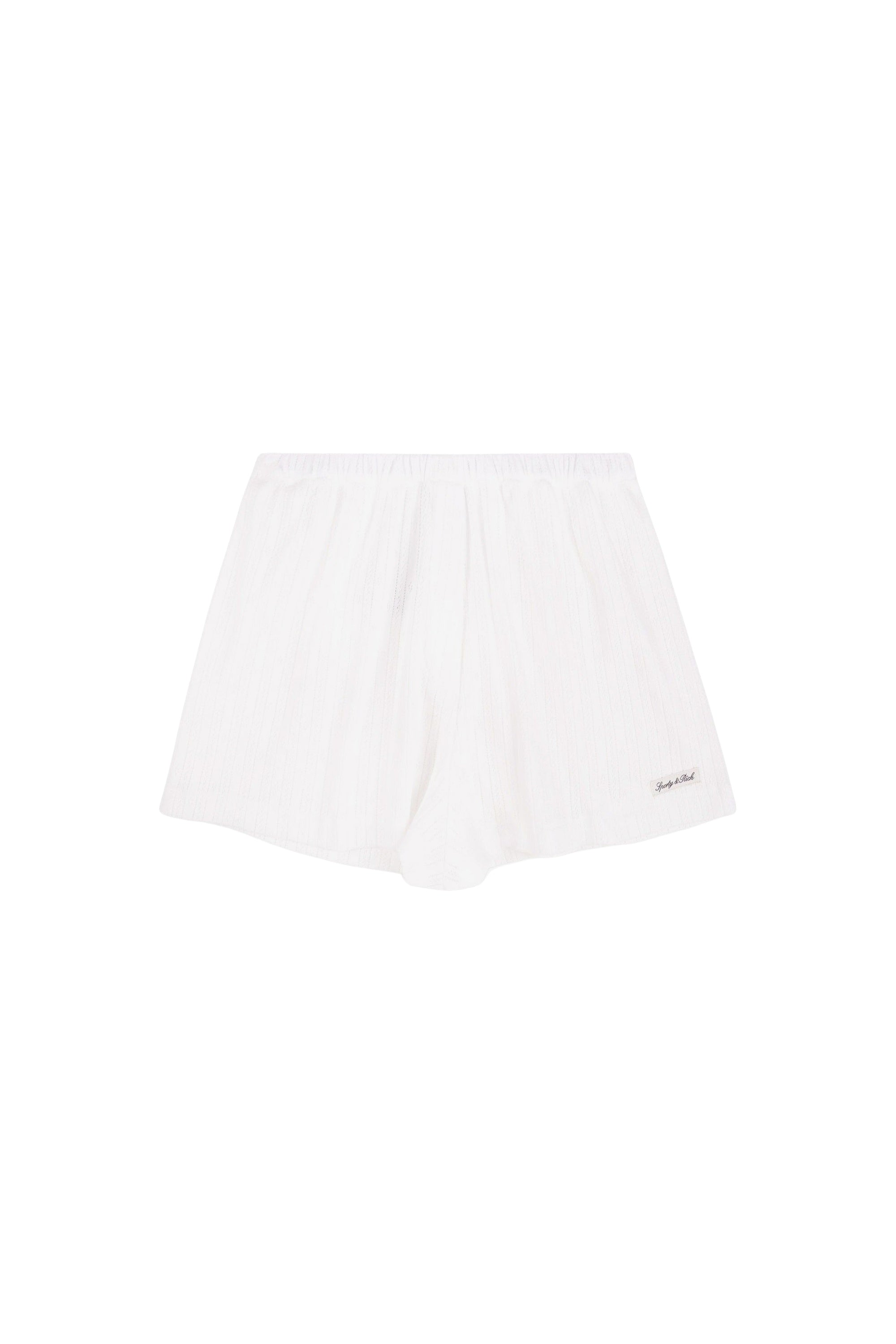 Short à logo Signature - Blanc