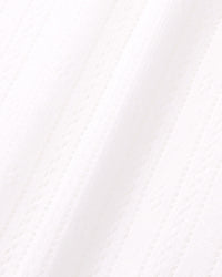 Short en pointelle avec logo Signature - Blanc