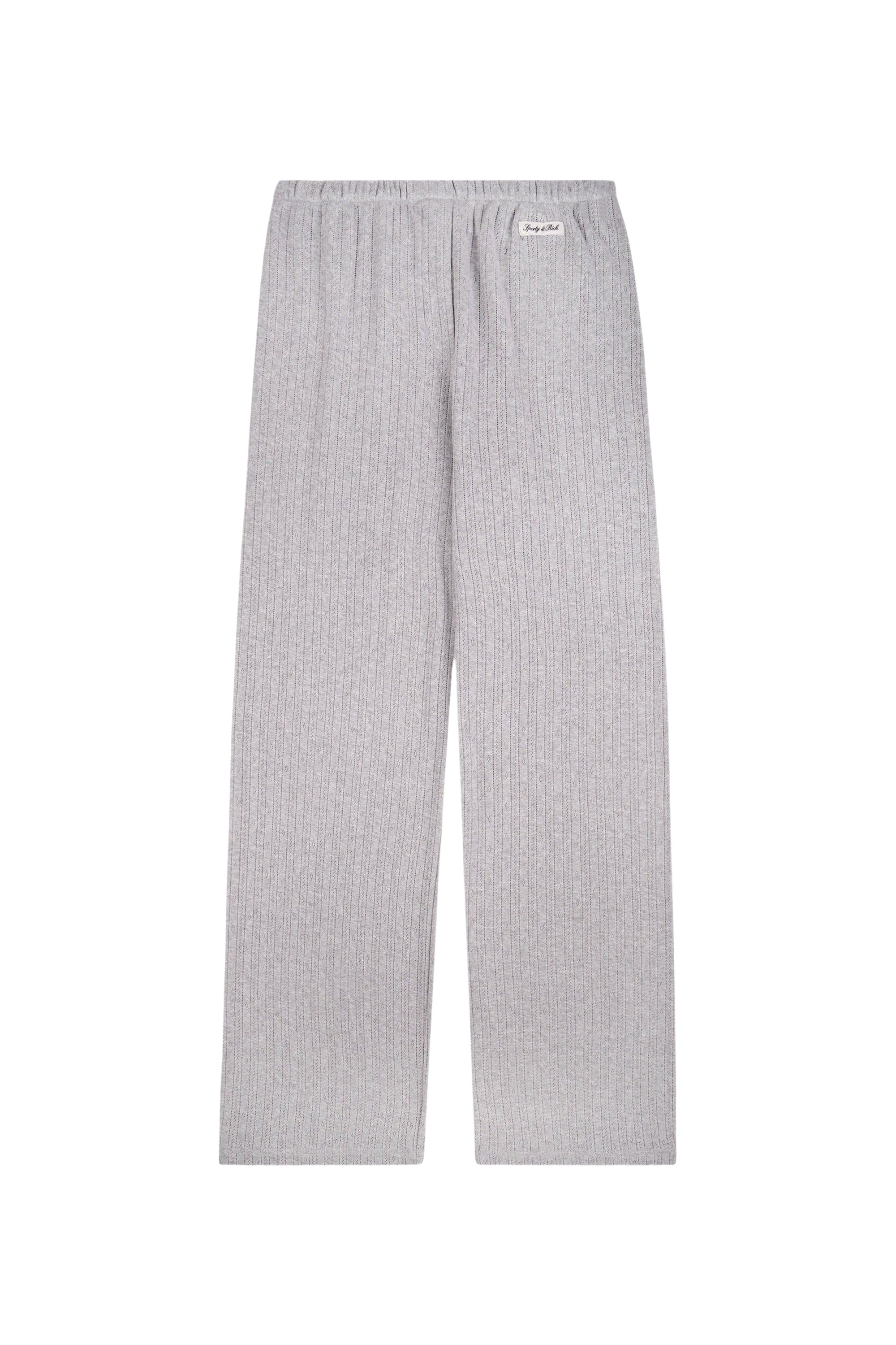 Pantalon à logo emblématique en maille - Gris Chiné