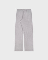 Pantalon en maille pointelle avec logo emblématique - Gris chiné