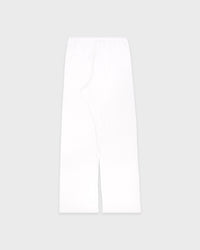 Pantalon en pointelle avec logo emblématique - Blanc