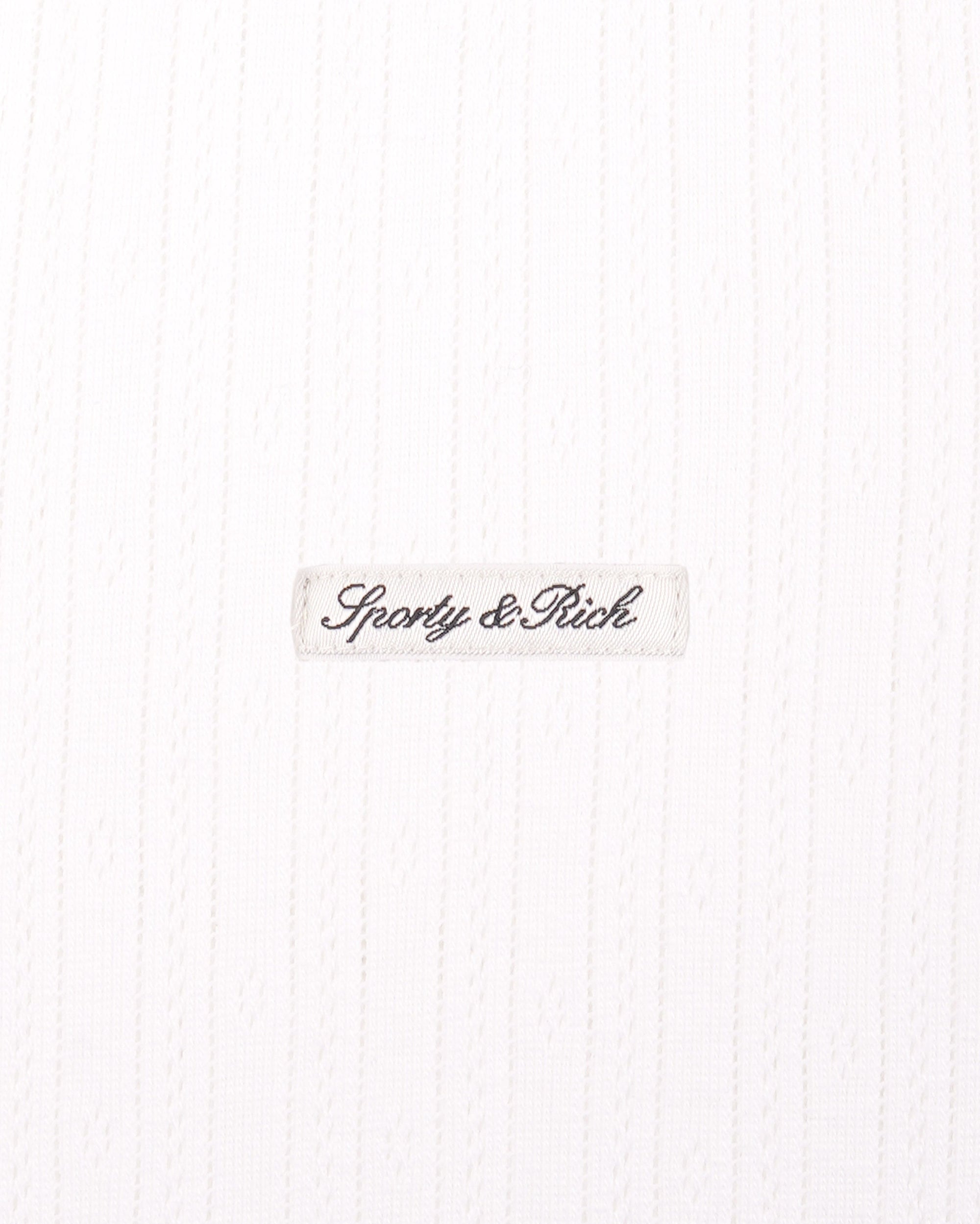 Pantalon en pointelle avec logo emblématique - Blanc