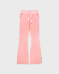 Pantalon de survêtement en velours « Juicy Script » - Rose