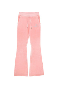 Pantalon de survêtement Juicy Script en velours - Rose