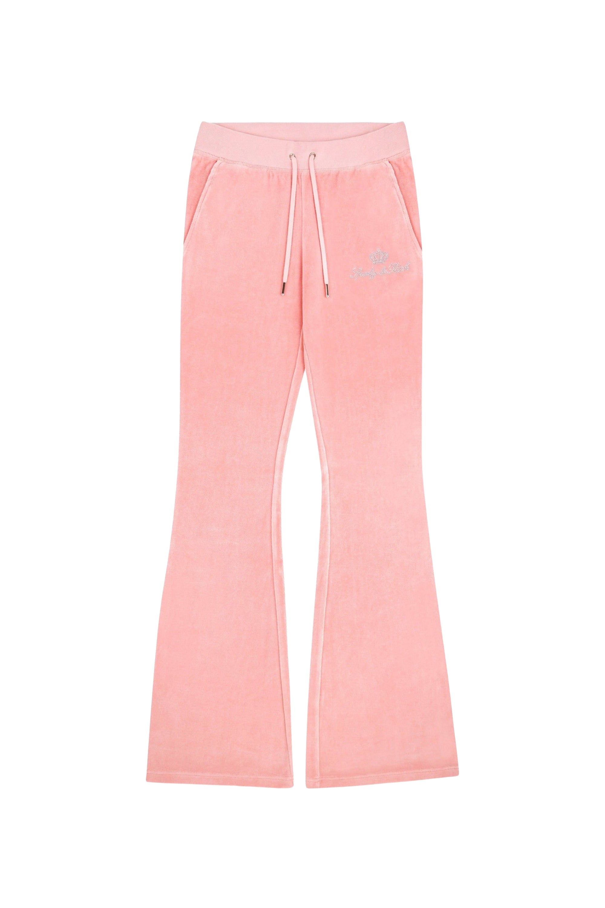 Pantalon de survêtement Juicy Script en velours - Rose