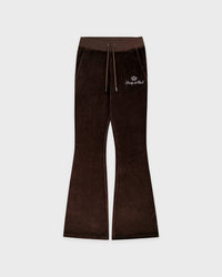 Pantalon de survêtement en velours « Juicy Script » - Chocolat