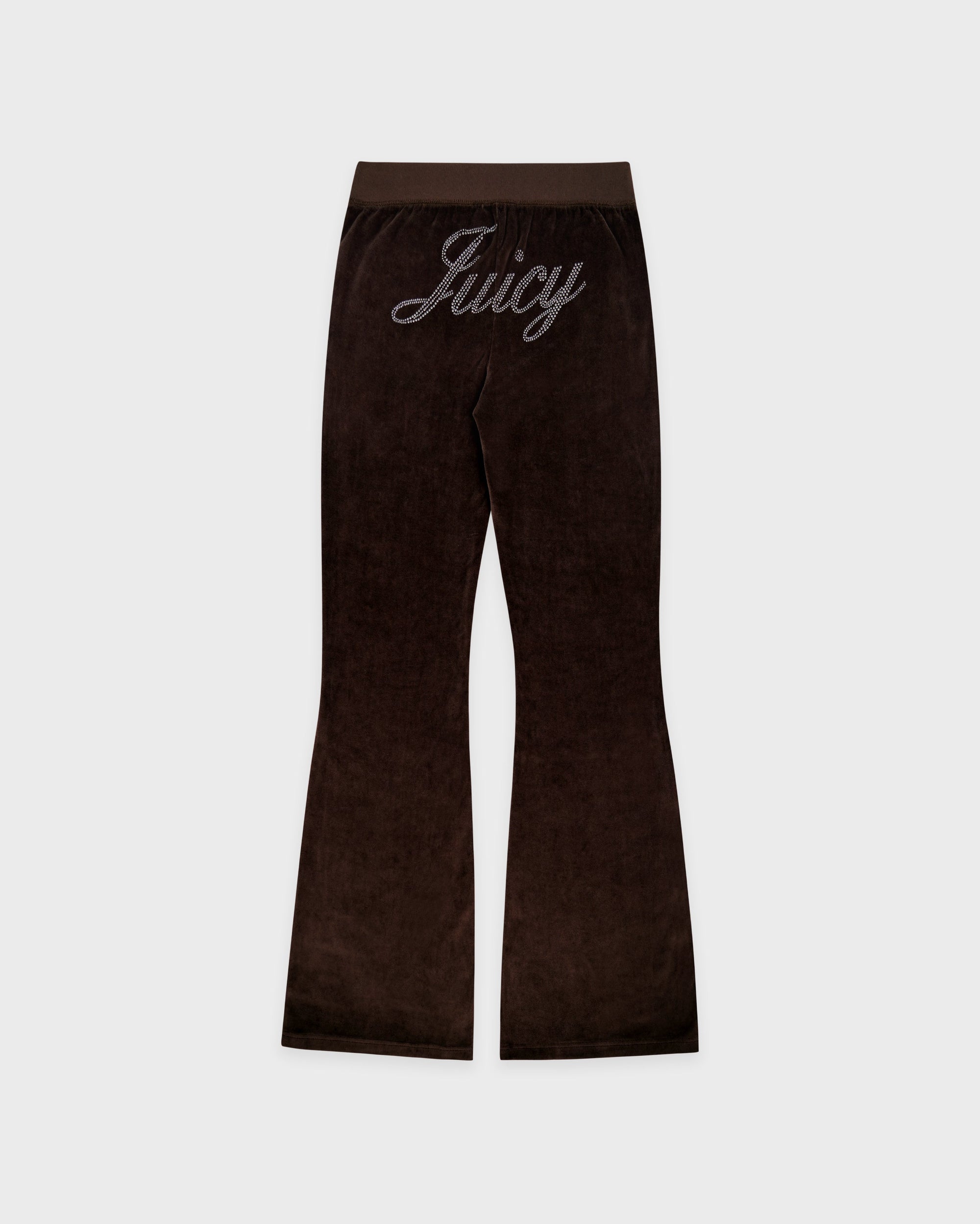 Pantalon de survêtement en velours « Juicy Script » - Chocolat