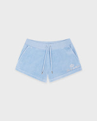 Short en velours Juicy Script - Bleu ciel