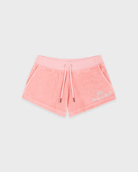 Short en velours « Juicy Script » - Rose