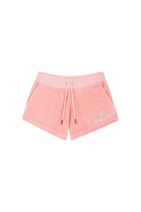 Short Juicy Script en velours - Rose