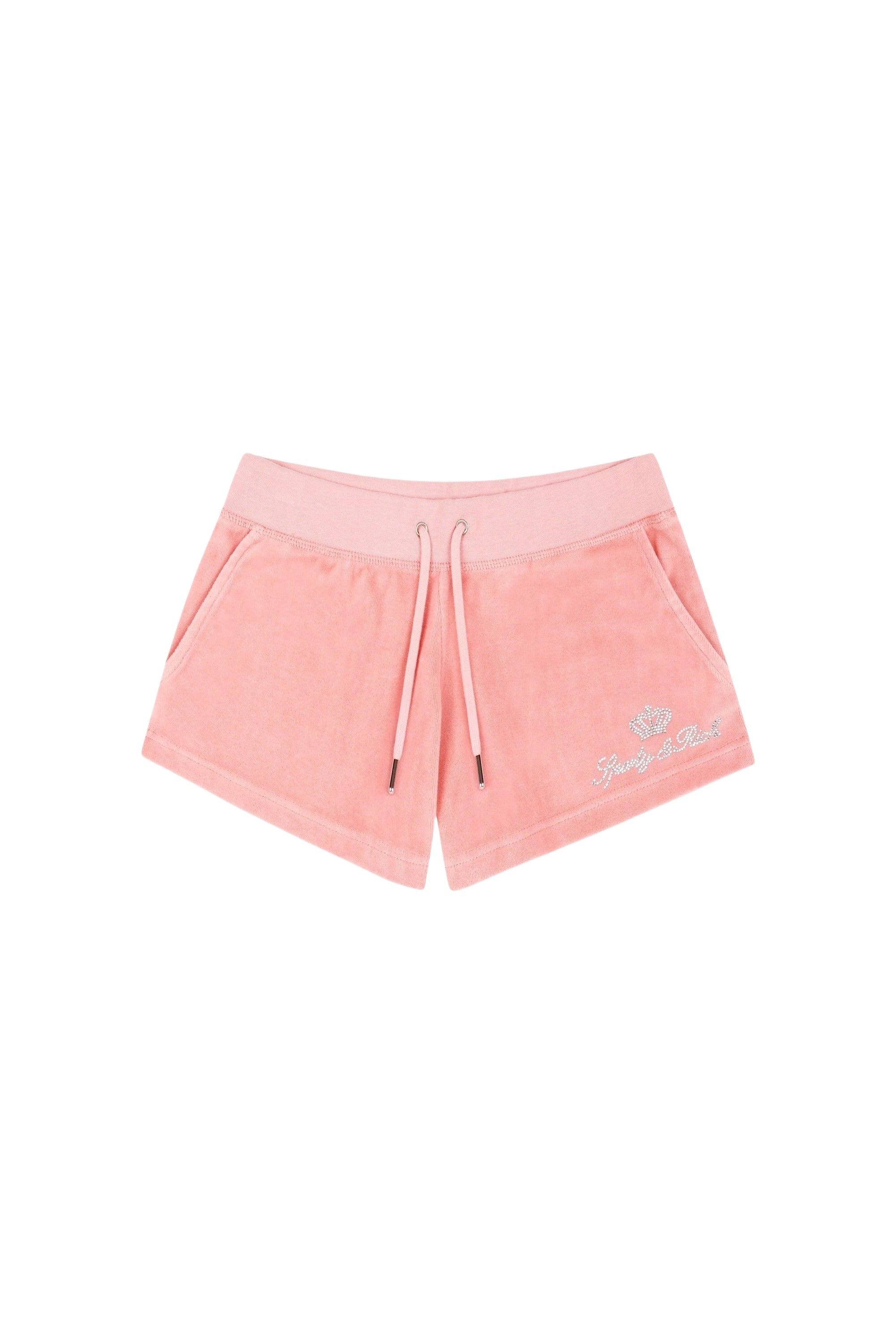 Short Juicy Script en velours - Rose