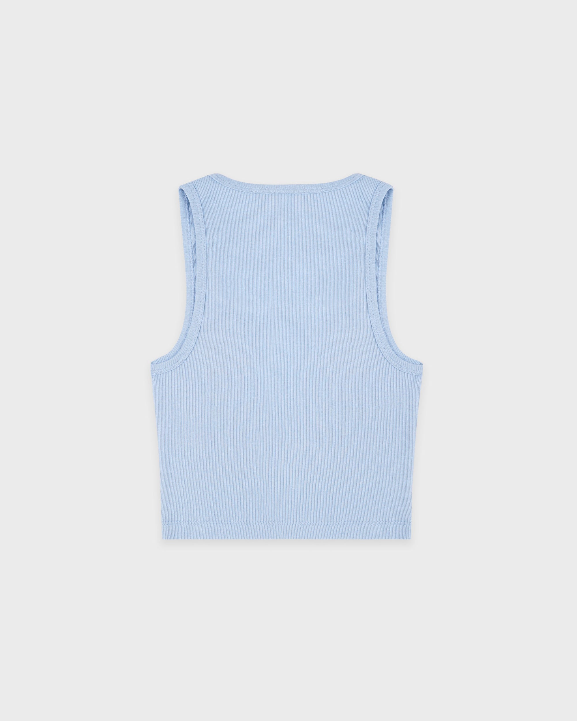 Juicy Crown Ribbed Tank - Sky Blue