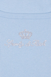 Juicy Crown Ribbed Tank - Sky Blue