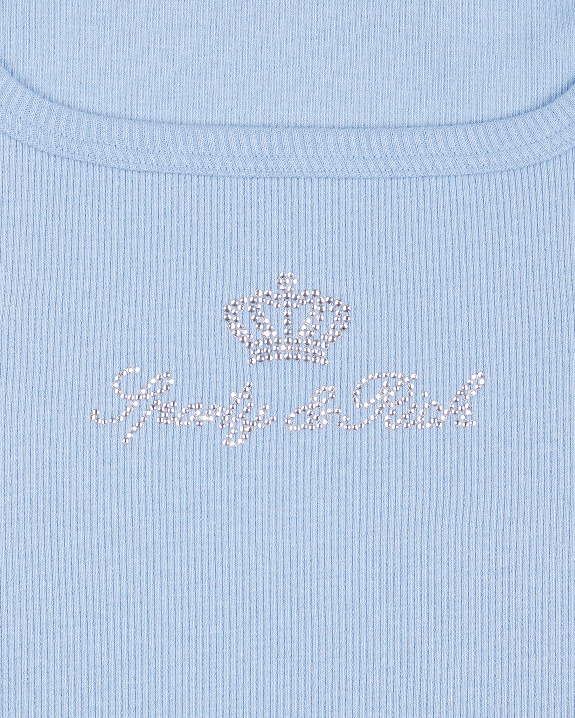Juicy Crown Ribbed Tank - Sky Blue