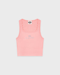 Débardeur côtelé « Juicy Crown » - Rose