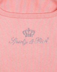 Débardeur côtelé « Juicy Crown » - Rose