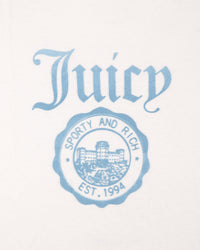 T-shirt Juicy Emblem Essentials - Blanc/Bleu ciel