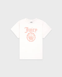 T-shirt Juicy Emblem Essentials - Blanc/Rose