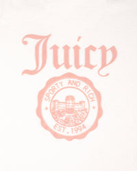 T-shirt Juicy Emblem Essentials - Blanc/Rose