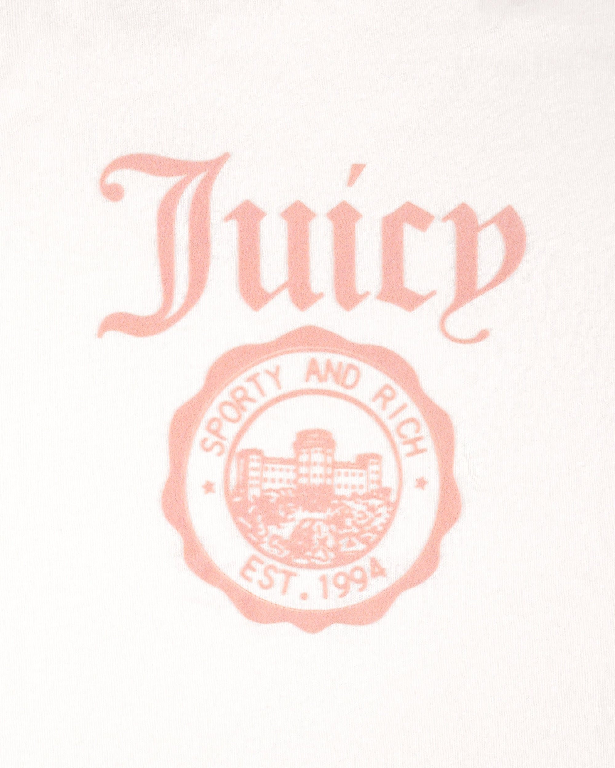 T-shirt Juicy Emblem Essentials - Blanc/Rose