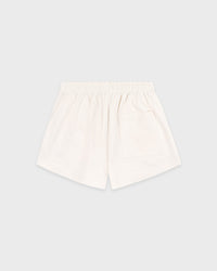 Short disco brodé SR Sport - Écru