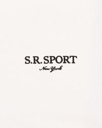 Short disco brodé SR Sport - Écru
