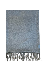 Écharpe à franges en cachemire et soie mélangée - Soft Grey