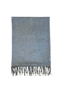 Écharpe à franges en cachemire et soie mélangée - Soft Grey