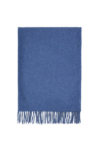 Écharpe à franges en cachemire et soie mélangée - Smoke Blue