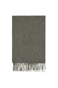 Fringed cashmere scarf - Charcoal