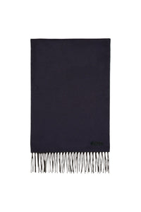 Écharpe à franges bicolore en soie et cachemire - Dark Navy & Dark Green