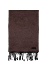Écharpe en soie - Chocolate & Charcoal