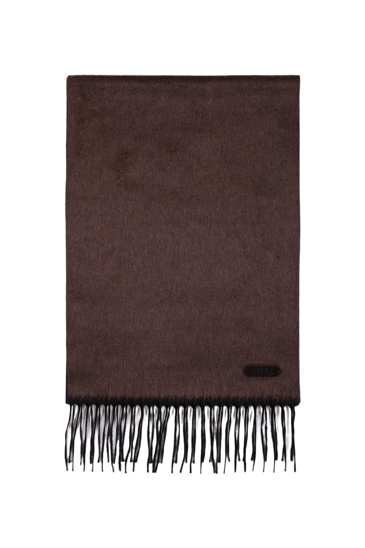 Écharpe en soie - Chocolate & Charcoal