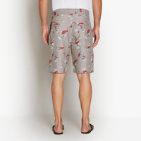 Short de survêtement en lin - PALE CAMEL