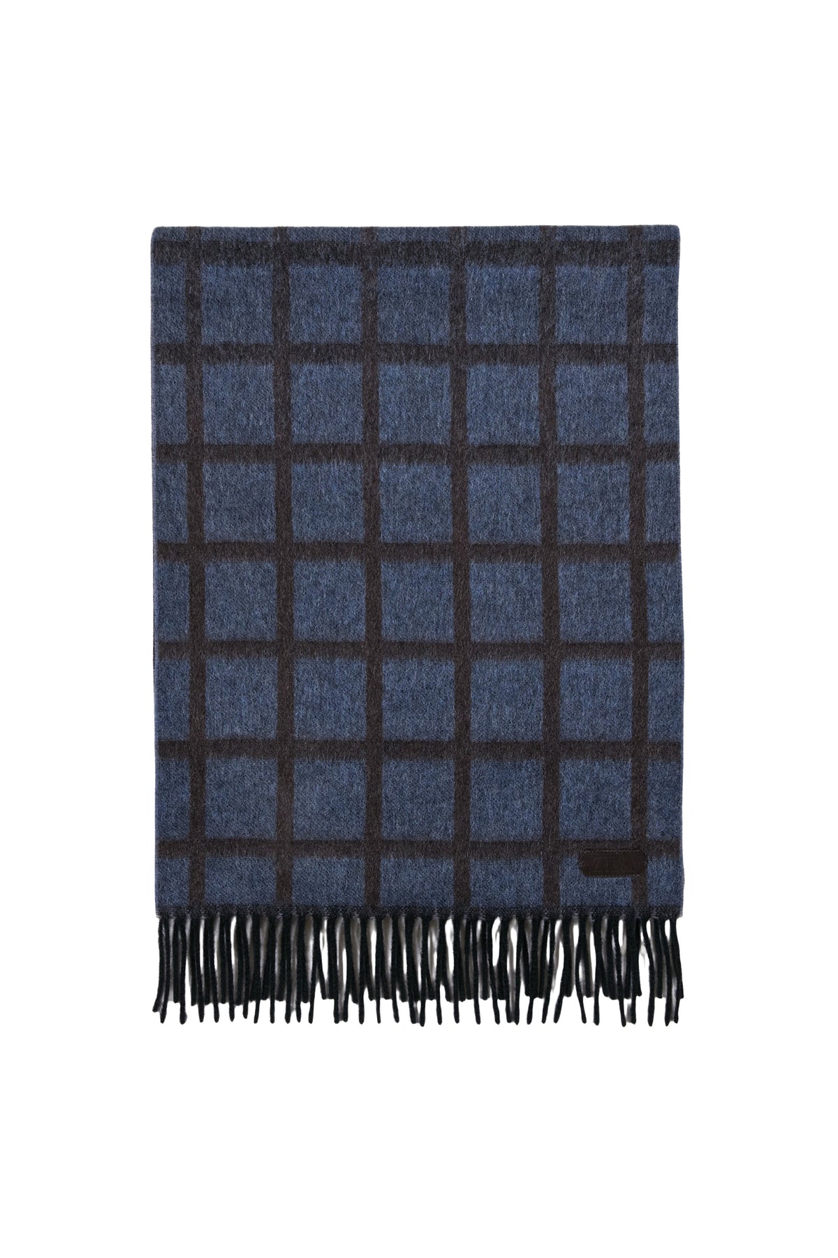 Écharpe à carreaux en cachemire - Smoke Blue